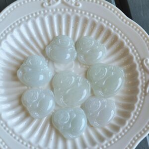 Natural Jadeite Buddha Pendant Icy Translucent Grade A Jade JPT00000017