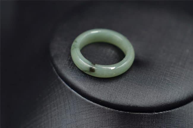 Genuine jade ring Burmese stone R10 18.5mm