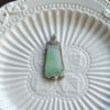 Natural jade pendant silver 925 bail JPT00101