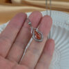yellow jade pendant inlay silver 925 in hand