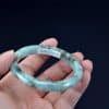 Hand-carved Translucent Jade Bangle 54 mm - Image 4