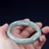 Burmese Round Jade Bangle 58 mm - Image 4