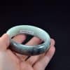 Chinese Grey and Black Jade Bangle 57mm - Image 4
