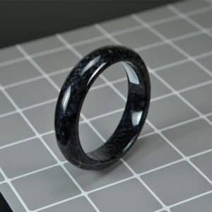 Handmade Black Jade Bangle 58mm 200520164