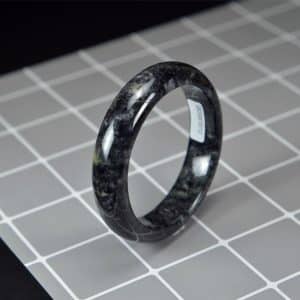 Natural Jadeite Jade Black Bangle 58mm 200520171