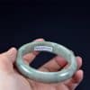 Grey Green Jade Bangle 58 mm - Image 5