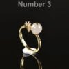 Natural Jade Adjustable Gold Filled Ring | Minimalist Open Band Crystal Ring | Universal Size Jade Jewelry - Image 3