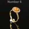 Natural Jade Adjustable Gold Filled Ring | Minimalist Open Band Crystal Ring | Universal Size Jade Jewelry - Image 6