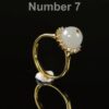 Natural Jade Adjustable Gold Filled Ring | Minimalist Open Band Crystal Ring | Universal Size Jade Jewelry - Image 7