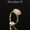 Natural Jade Adjustable Gold Filled Ring | Minimalist Open Band Crystal Ring | Universal Size Jade Jewelry - Image 9
