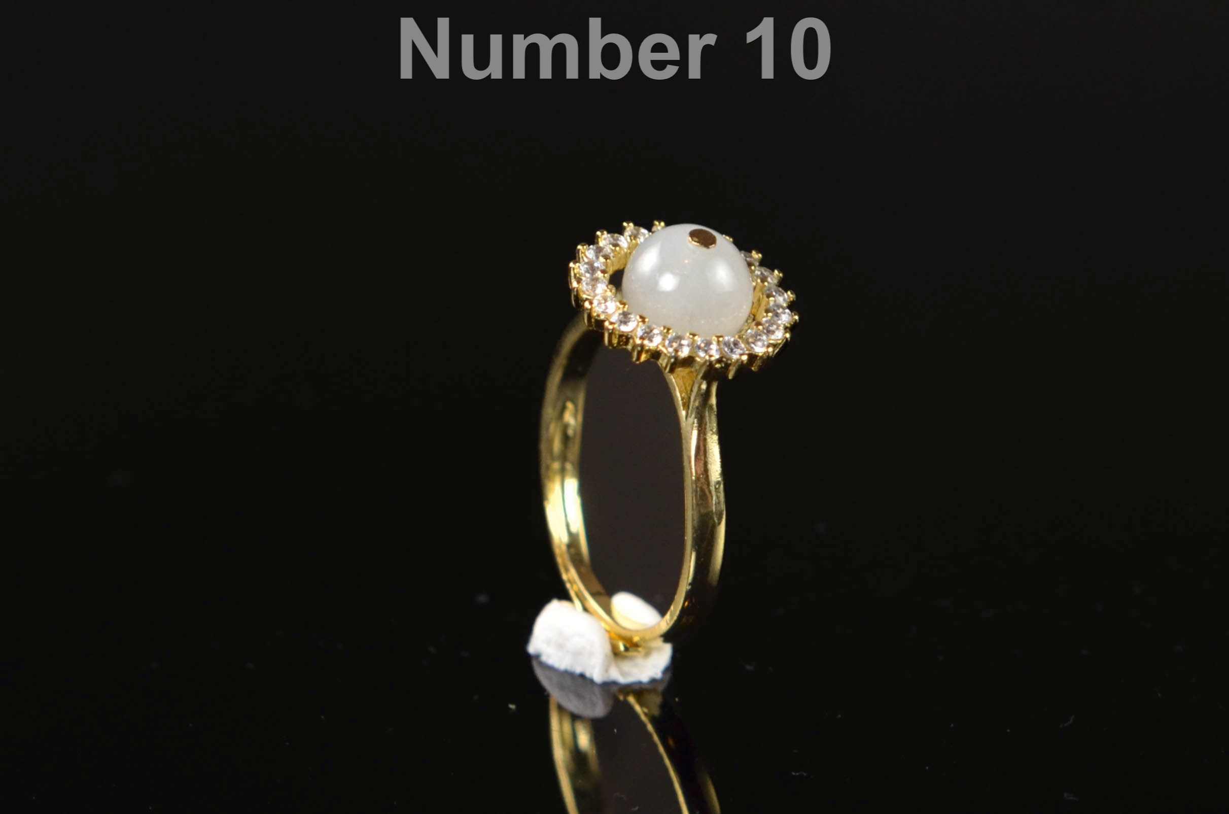 Natural Jade Adjustable Gold Filled Ring | Minimalist Open Band Crystal Ring | Universal Size Jade Jewelry - Image 10