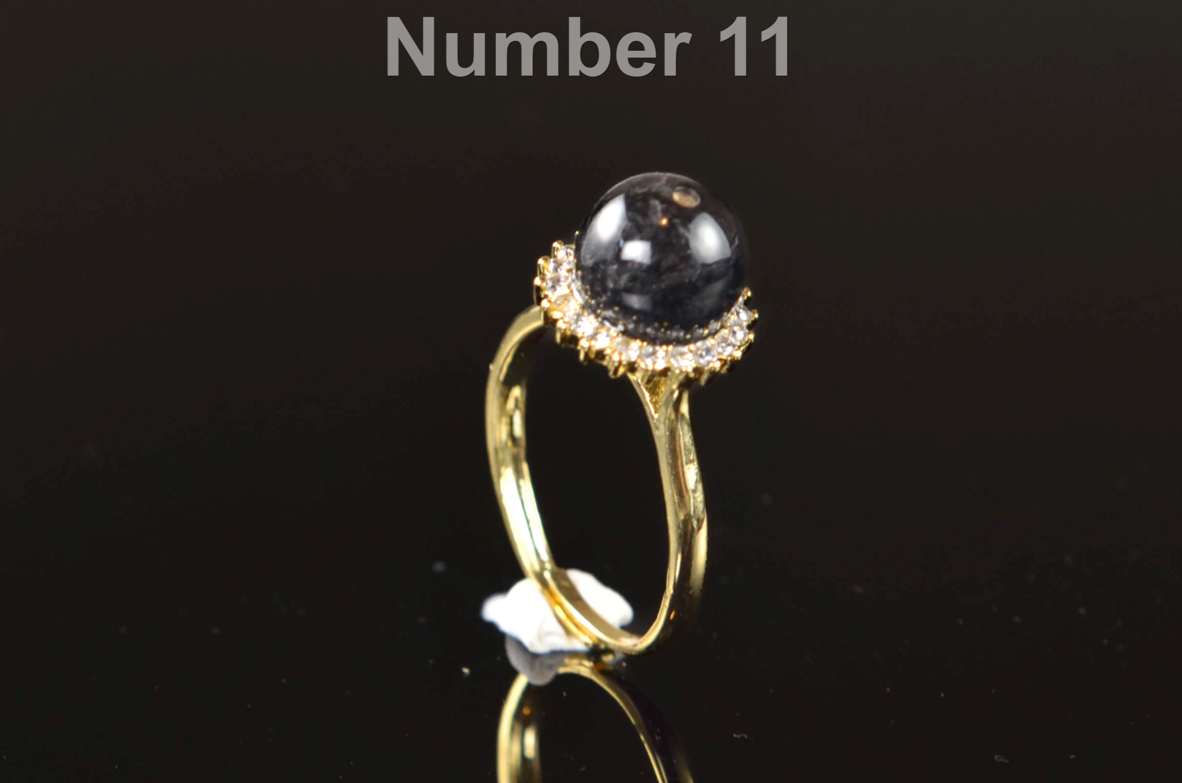 Natural Jade Adjustable Gold Filled Ring | Minimalist Open Band Crystal Ring | Universal Size Jade Jewelry - Image 11