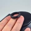 Jade Icy Jadeite Rings Stone Band Ring Light Black - Image 3
