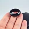 Jade icy jadeite rings stone band ring light black 03072072