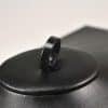 Jade Icy Jadeite Rings Stone Band Ring Light Black - Image 2