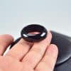 Jade Icy Jadeite Rings Stone Band Ring Light Black - Image 3