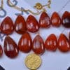 Chinese Natural Nanhong Agate Original Stone Pendant 18082006