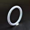 Hand Carved Jade Bangle Natural Green Jadeite Bracelet 60 mm - Image 3