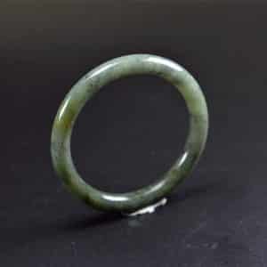 Handmade Jade Bangle Burma Green Jadeite Bracelet 55mm BG01550003