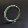Handmade Jade Bangle Burma Green Jadeite Bracelet 55mm - Image 2