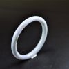 Hand Carved Jade Bangle Natural Green Jadeite Bracelet 60 mm