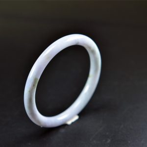 Hand Carved Jade Bangle Natural Green Jadeite Bracelet 60 mm BG01600009