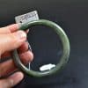 Handmade Jade Bangle Burma Green Jadeite Bracelet 55mm - Image 5