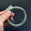 Natural Bangle Bracelet A grade green Jadeite 56 mm - Image 5