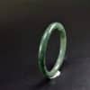 Small Jade bangles Type A real stone bracelet 52 mm - Image 3