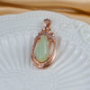 Jade Flower silver 925 pendant necklace JPT00000096