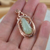 Jade Flower silver 925 pendant necklace JPT00000096 - Image 3