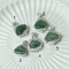 GreenHand-carved Jadeite Laugh Buddha Amulet Pendant silver 925JPT00000048 - Image 8