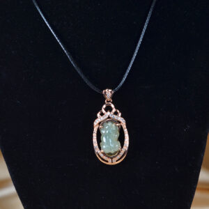 Natural Jadeite PiXiu pendant silver 925 pendant  necklace JPT00000097