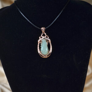 Jade Flower silver 925 pendant  necklace  JPT00000096