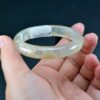 chalcedony Sakura Agate Bangle Unique Madagascar Flower bangles 54mm 14022049 - Image 5