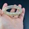 chalcedony Sakura Agate Bangle Unique Madagascar Flower bangles 54mm 14022049 - Image 3