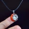 Agate Necklace Sterling Silver 925 Pendant Buddha Inside AGAT0009 - Image 4