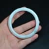White Jadeite Jade Bangle Bracelet 60 mm BG01600003 - Image 2