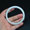 Fine Jade bangle Yellow Burma Jadeite Bracelet 61 mm - Image 2