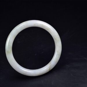 Chinese White Authentic Untreated Genuine Jade Bangle 58 mm BG01580003