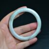 Chinese White Authentic Untreated Genuine Jade Bangle 58 mm BG01580003 - Image 2