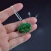 Green jade necklace pendant grade A jadeite Jade Solid 925 Sterling Stone Wedding Pendant For Gift (JadeP011) - Image 2
