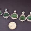 GreenHand-carved Jadeite Laugh Buddha Amulet Pendant silver 925JPT00000048 - Image 5