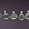 GreenHand-carved Jadeite Laugh Buddha Amulet Pendant silver 925JPT00000048 - Image 4