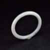 White Jadeite Jade Bangle Bracelet 60 mm BG01600003
