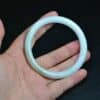 Real Myanmar Natural Green Jade Bangle Lady bracelet 59mm BG01590006 - Image 2
