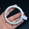 Thin Stone jade bangle Burma grade A jadeite bracelet 60mm BG01600007 - Image 4