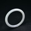 white thin Untreated Burmese Grade Bangle Bracelet 60 mm BG01600008