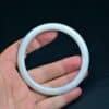 White round Myanmar Jadeite bangle jade Bracelet 61 mm - Image 2