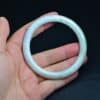 Untreated Jadeite bangle natural green jade jewelry bracelet 59mm BG01590011 - Image 2